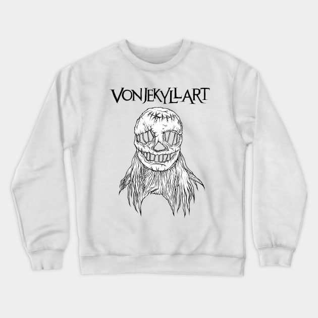 Executioner B/W Crewneck Sweatshirt by VonJekyllArt